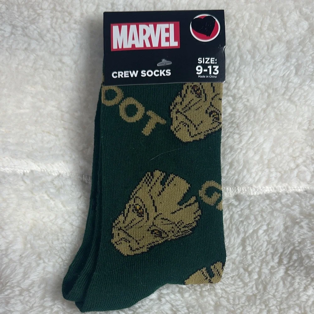 Marvel Groot Green Crew‎ Socks